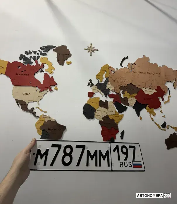 Номер М787ММ197 на автомобиле
