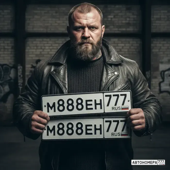 Номер М888ЕН777 на автомобиле