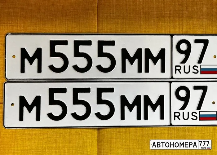Номер М555ММ97 на автомобиле