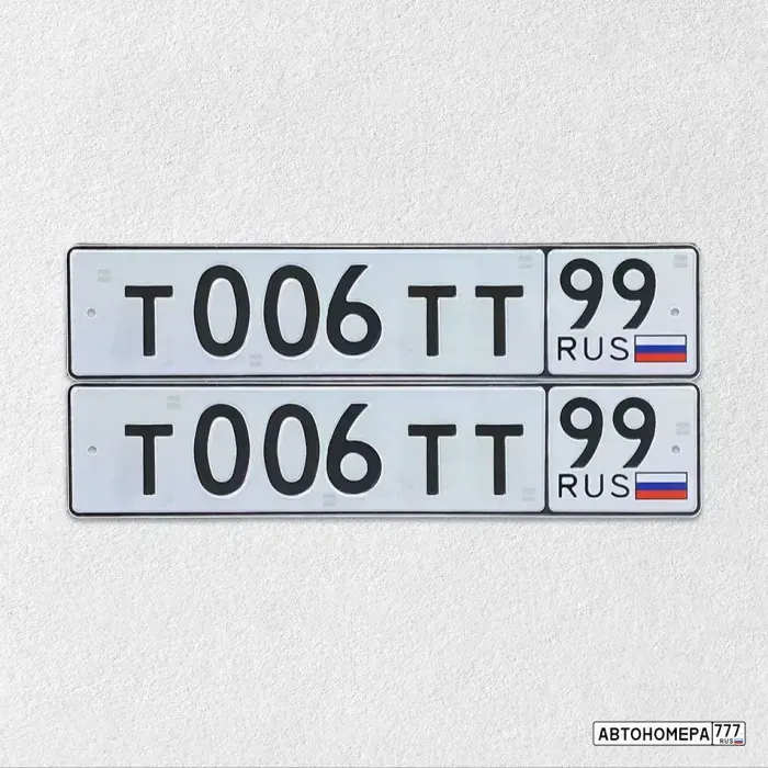 Номер Т006ТТ99 на автомобиле