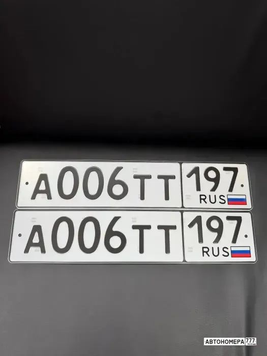 Номер А006ТТ197 на автомобиле