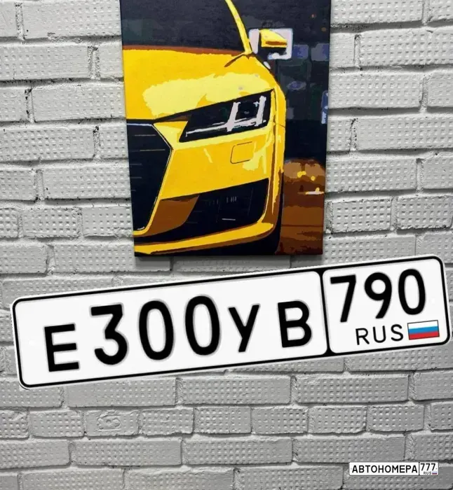 Номер Е300УВ790 на автомобиле