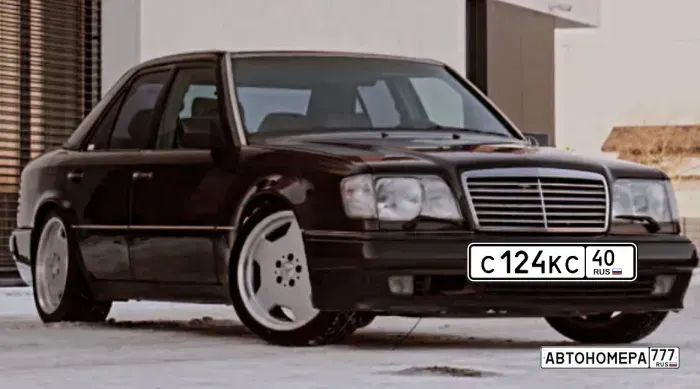 Номер С124КС40 на автомобиле