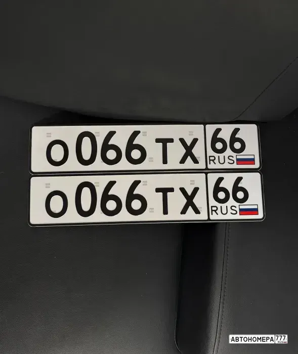 Номер О066ТХ66 на автомобиле