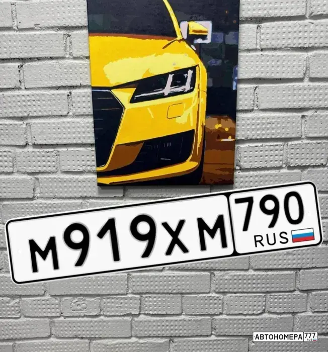 Номер М919ХМ790 на автомобиле