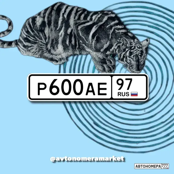 Номер Р600АЕ97 на автомобиле