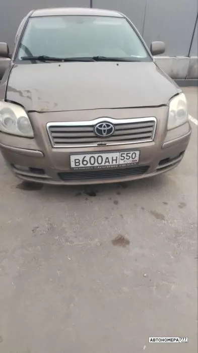 Номер В600АН550 на автомобиле