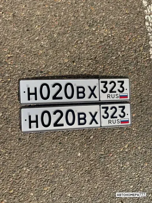 Номер Н020ВХ323 на автомобиле