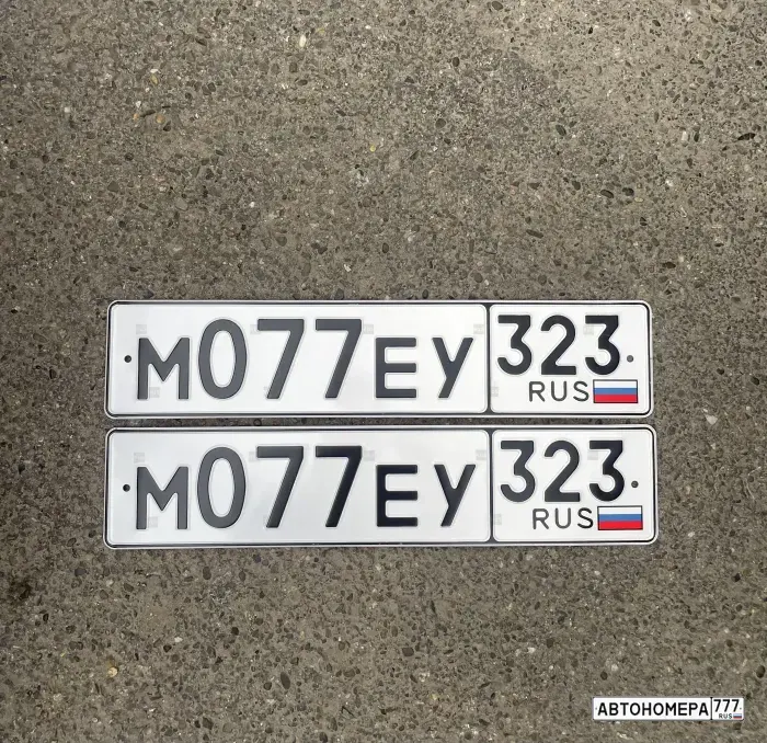 Номер М077ЕУ323 на автомобиле