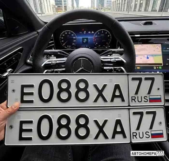 Номер Е088ХА77 на автомобиле