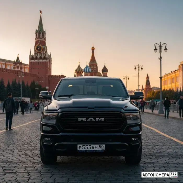 Номер Р555АН50 на автомобиле