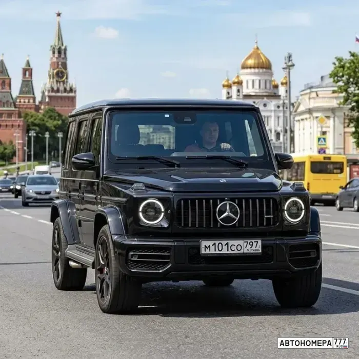 Номер М101СО797 на автомобиле