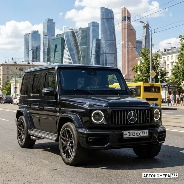 Номер М083ХХ797 на автомобиле