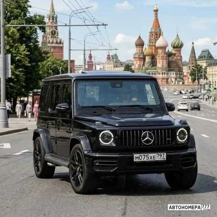Номер М075ХЕ797 на автомобиле