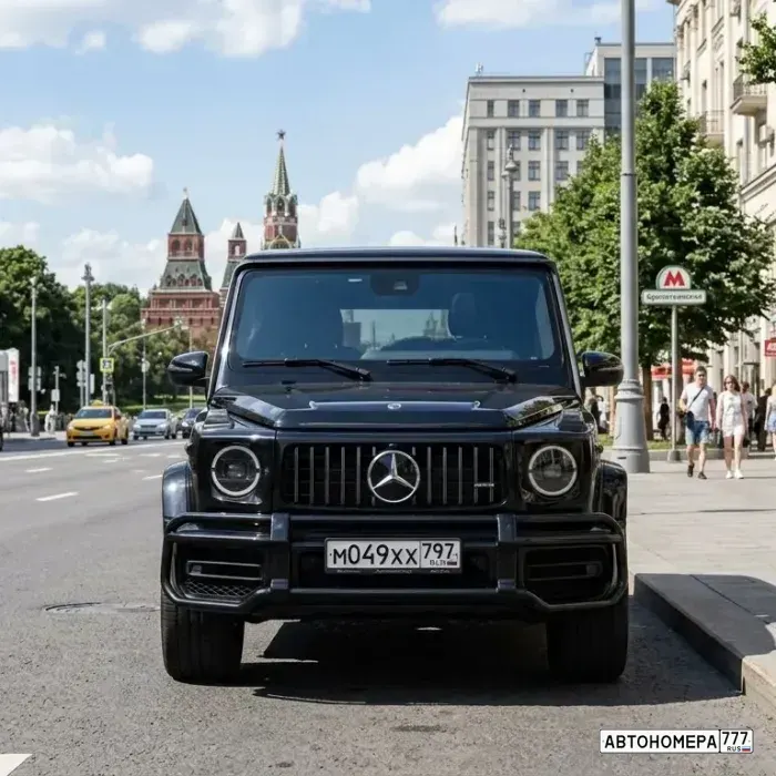 Номер М049ХХ797 на автомобиле