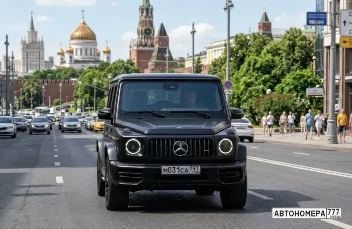 Номер М031СА797 на автомобиле
