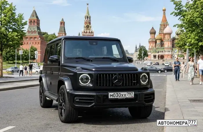 Номер М030ХХ797 на автомобиле