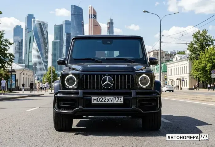 Номер М022ХУ797 на автомобиле