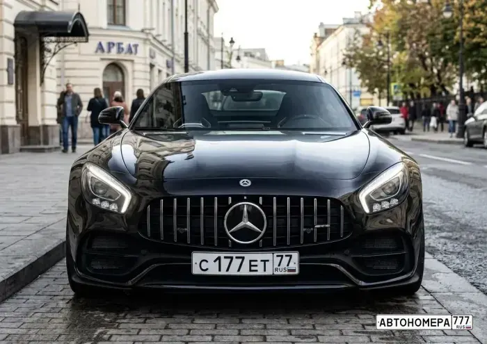Номер С177ЕТ77 на автомобиле