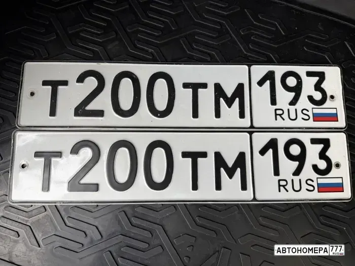 Номер Т200ТМ193 на автомобиле